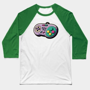 Retro Video Game Controller || Vector Art Baseball T-Shirt